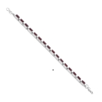 Best selling pure silver red Garnet signature style bracelet